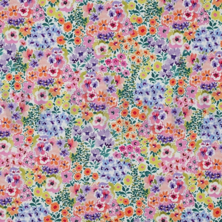 JERSEY DIGITAL FLOWERS MULTICOLOUR (hover)