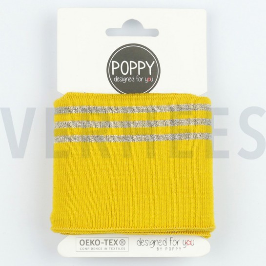 CUFFS BÜNDCHEN LUREX 7CM OCKER / GOLD #7