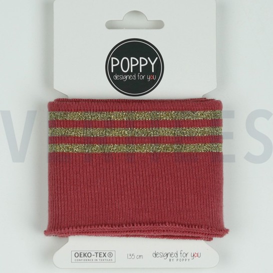 CUFFS LUREX 7CM ROSE #7