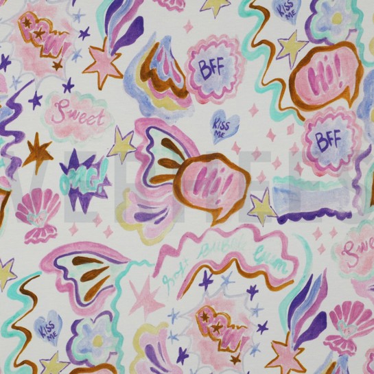 JERSEY DIGITAL SHELLS WHITE #7