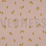 JERSEY GOTS FRUITS LIGHT MAUVE (thumbnail)