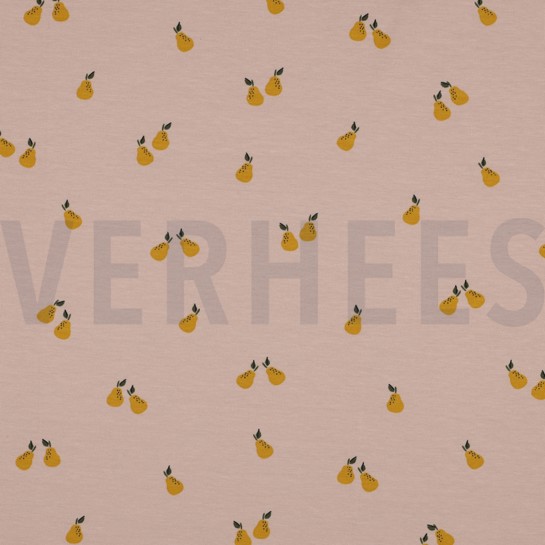 JERSEY GOTS FRUITS LIGHT MAUVE #7