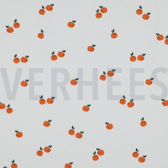 JERSEY GOTS FRUITS WHITE #7