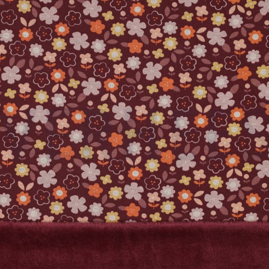 PURRING FUR FLEURS AUBERGINE #7