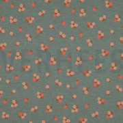 JERSEY MELANGE FLOWERS DARK MINT (thumbnail)