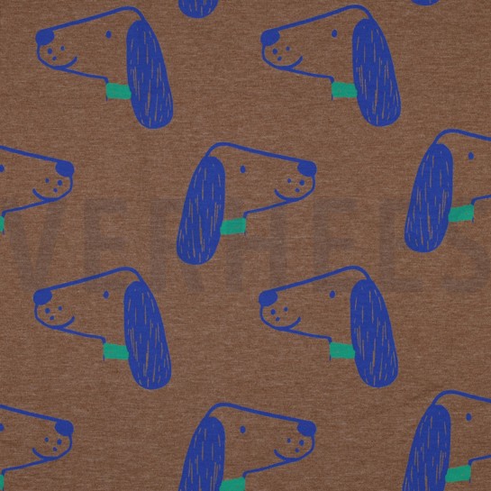 JERSEY MELANGE DOGS TAUPE #7