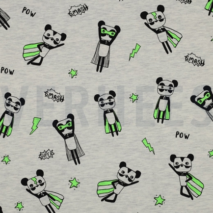 JERSEY MELANGE NEON SUPER HEROES ECRU (hover)