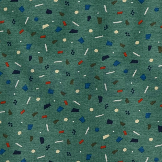 RIB JERSEY SPICKLES OLD GREEN #7