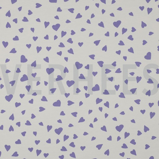 FRENCH TERRY DOGS AND HEARTS OFF-WHITE #7