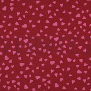 FRENCH TERRY DOGS AND HEARTS RED (thumbnail)