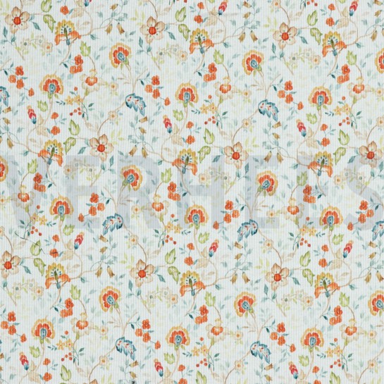 RIB JERSEY DIGITAAL BLOEMEN WIT #7