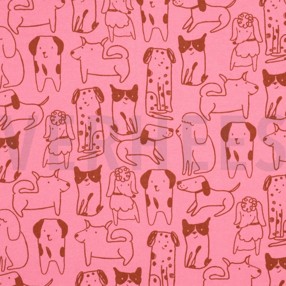 FLANNEL DOGS PINK