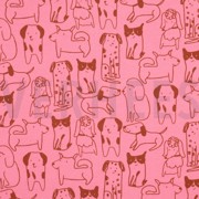 FLANNEL DOGS PINK (thumbnail)