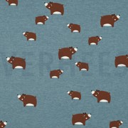 JERSEY MELANGE BEARS SMOKE BLUE (thumbnail)