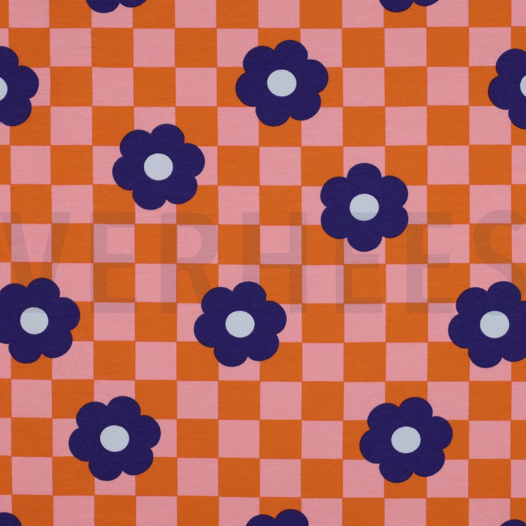 SOFT SWEAT FLOWERS ORANGE