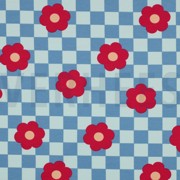 SOFT SWEAT FLOWERS BLUE (thumbnail)