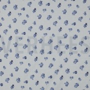 DOUBLE GAUZE DOBBY FLOWERS WHITE (thumbnail)