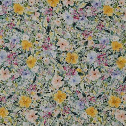 LINEN VISCOSE CREPE DIGITAL FLOWERS MULTICOLOUR (hover)