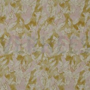 LINEN VISCOSE CREPE DIGITAL FLOWERS OCHRE (thumbnail)