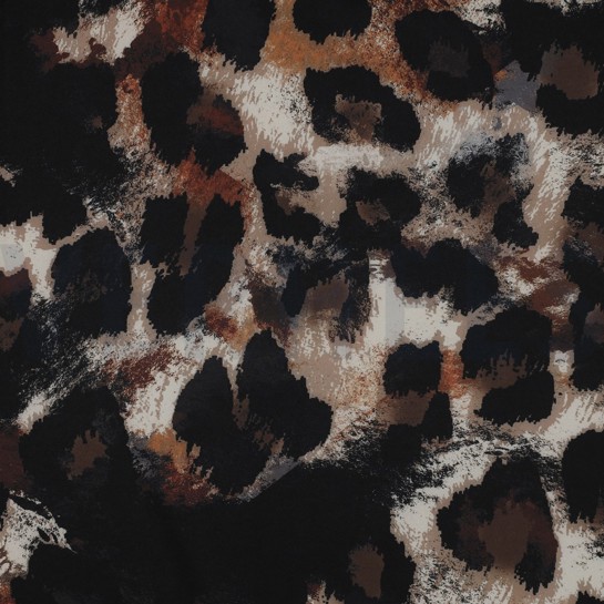 MAGNOLIA STRETCH DIGITAL ANIMAL SKIN BROWN #7