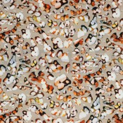 VISCOSE DOBBY DIGITAL ANIMAL SKIN SAND (thumbnail)