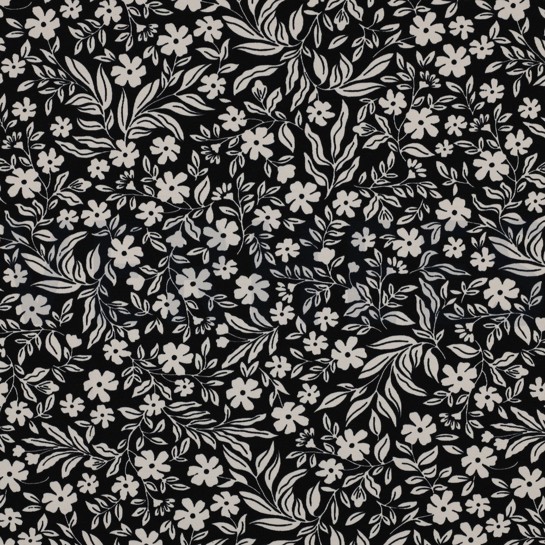 JERSEY FLOWERS BLACK #7