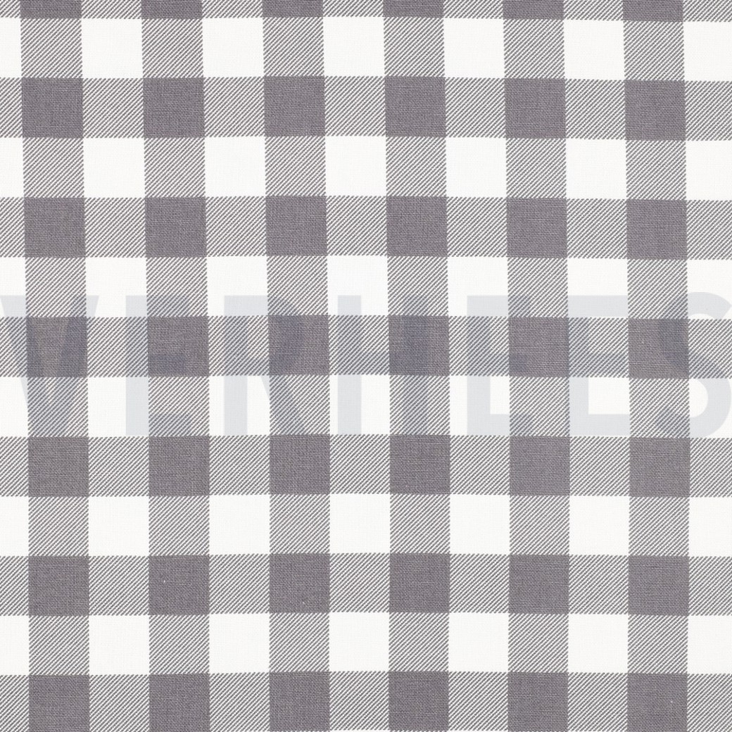 CANVAS WATERPROOF CHECK GREY