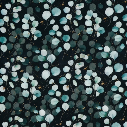 VISCOSE RADIANCE DIGITAAL EUCALYPTUS ZWART (hover)