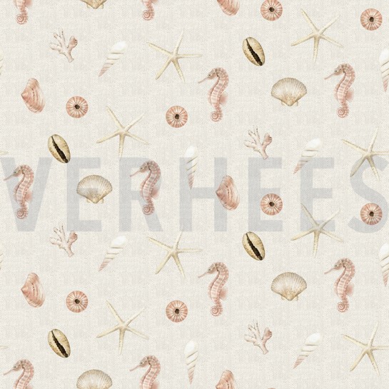 CANVAS DIGITAL MUSCHELN LEINEN ECRU #7