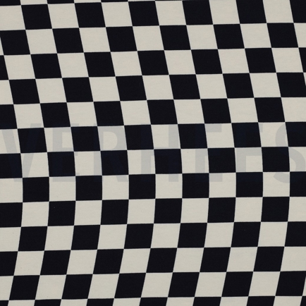 JERSEY GOTS NATURAL CHECKS NATURAL (hover)