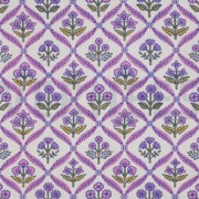 HANDCRAFTED BLOCK-PRINTED COTTON FLOWERS WHITE (thumbnail)