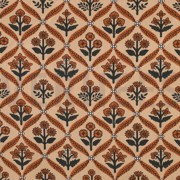 HANDCRAFTED BLOCK-PRINTED COTTON FLOWERS CAMEL (thumbnail)