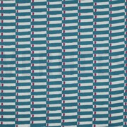 HANDCRAFTED BLOCK-PRINTED COTTON GEOMETRIC PETROL (thumbnail)
