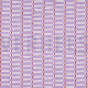HANDCRAFTED BLOCK-PRINTED COTTON GEOMETRIC LILAC (thumbnail)