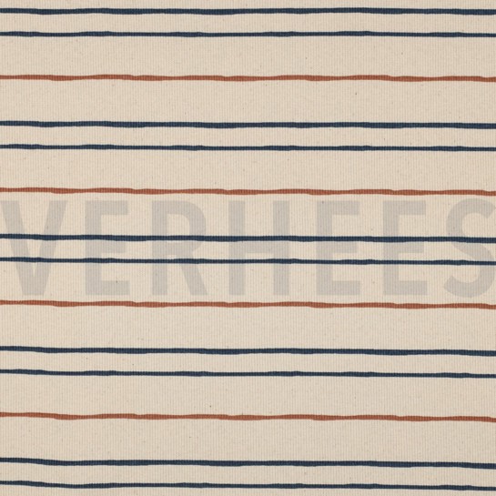 RIB JERSEY GOTS NATURAL STRIPES NATURAL #7