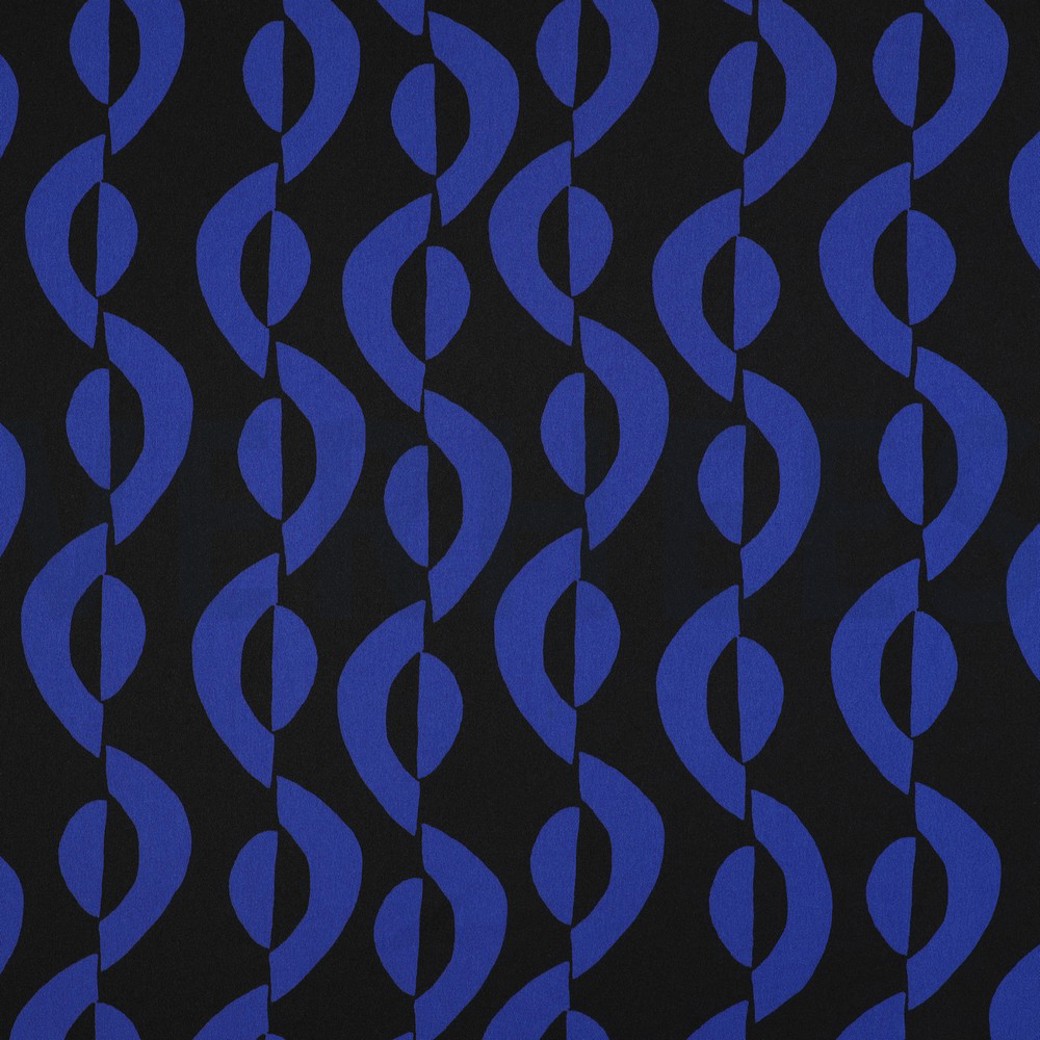 ROYAL MICRO SATIN GEOMETRIC BLACK