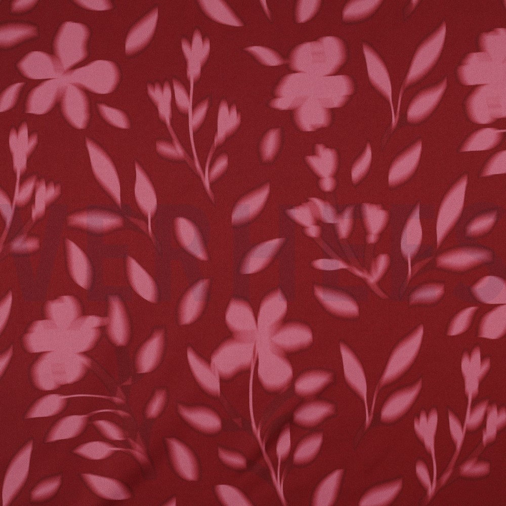 ROYAL MICRO SATIN DIGITAL FLOWERS RED (hover)