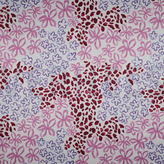 ROYAL MICRO SATIN DIGITAL ABSTRACT WHITE #7