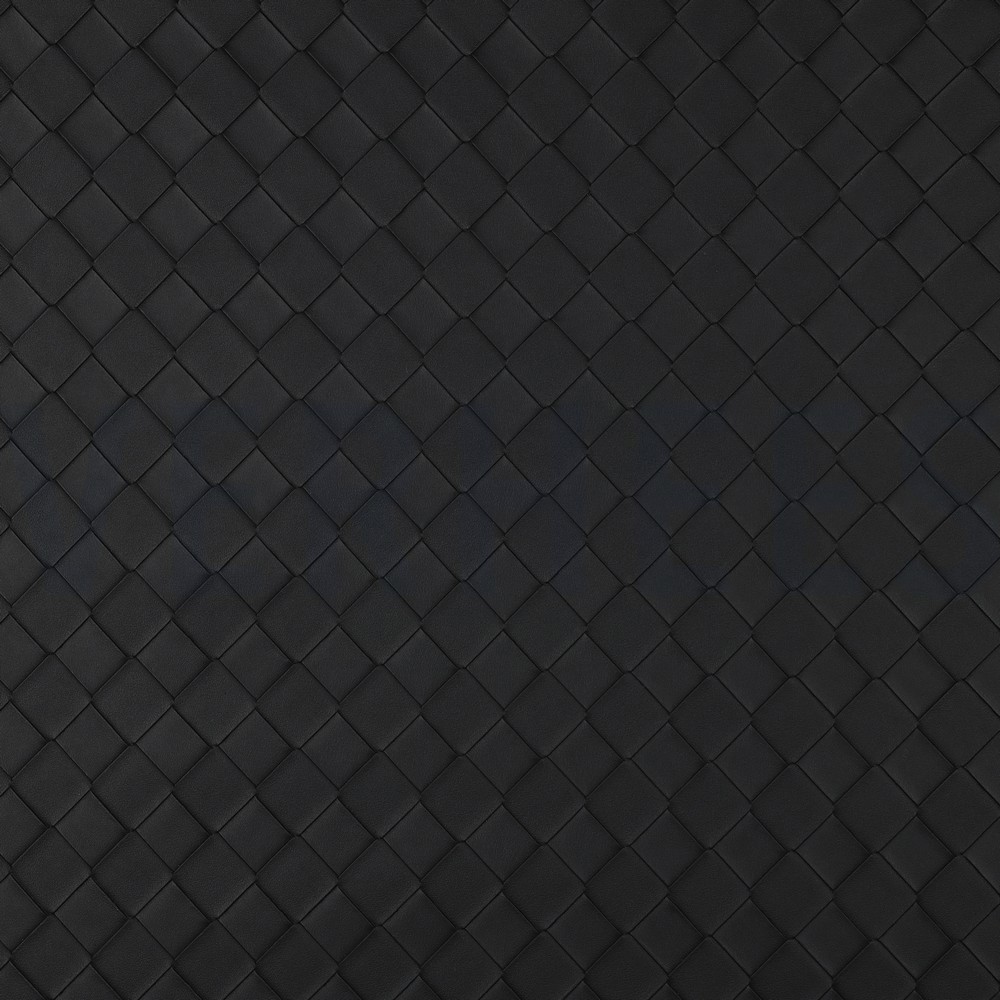 FAUX LEATHER WOVEN BLACK