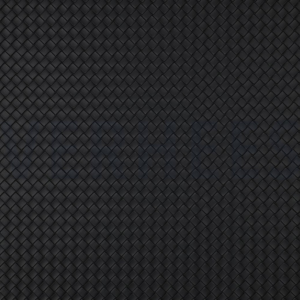 FAUX LEATHER WOVEN BLACK
