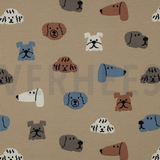 WAFFLE JERSEY DOGS LIGHT BROWN