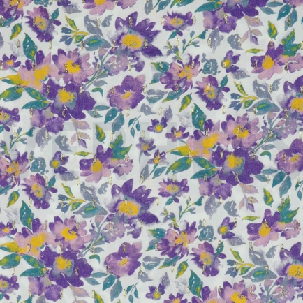 VISCOSE LUREX DIGITAL FLOWERS WHITE (hover)