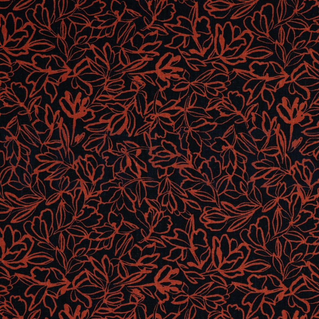 LINEN VISCOSE WASHED NAVY