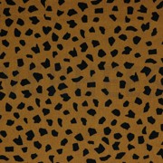 LINEN VISCOSE WASHED DOTS LIGHT BROWN (thumbnail)