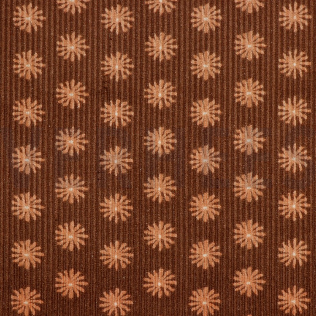 WASHED CORDUROY FLOWERS LIGHT BROWN