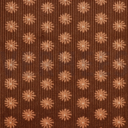 WASHED CORDUROY FLOWERS LIGHT BROWN (hover)