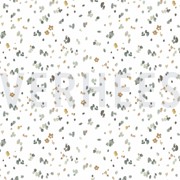 JERSEY DIGITAL FLOWERS AND LEAVES WHITE/GREEN (thumbnail)