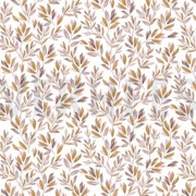 JERSEY DIGITAL FLOWERS AND LEAVES WHITE/OLD BLUSH (thumbnail)