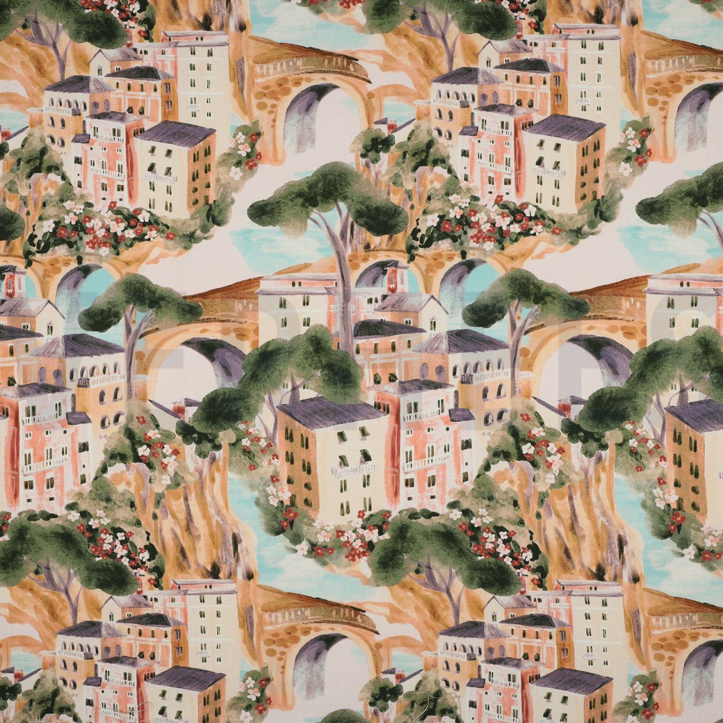 CANVAS DIGITAL HOUSES ECRU