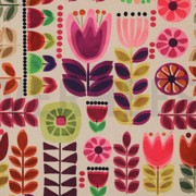 TABLECLOTH DIGITAL WATERPROOF FLOWERS MULTICOLOUR (thumbnail)